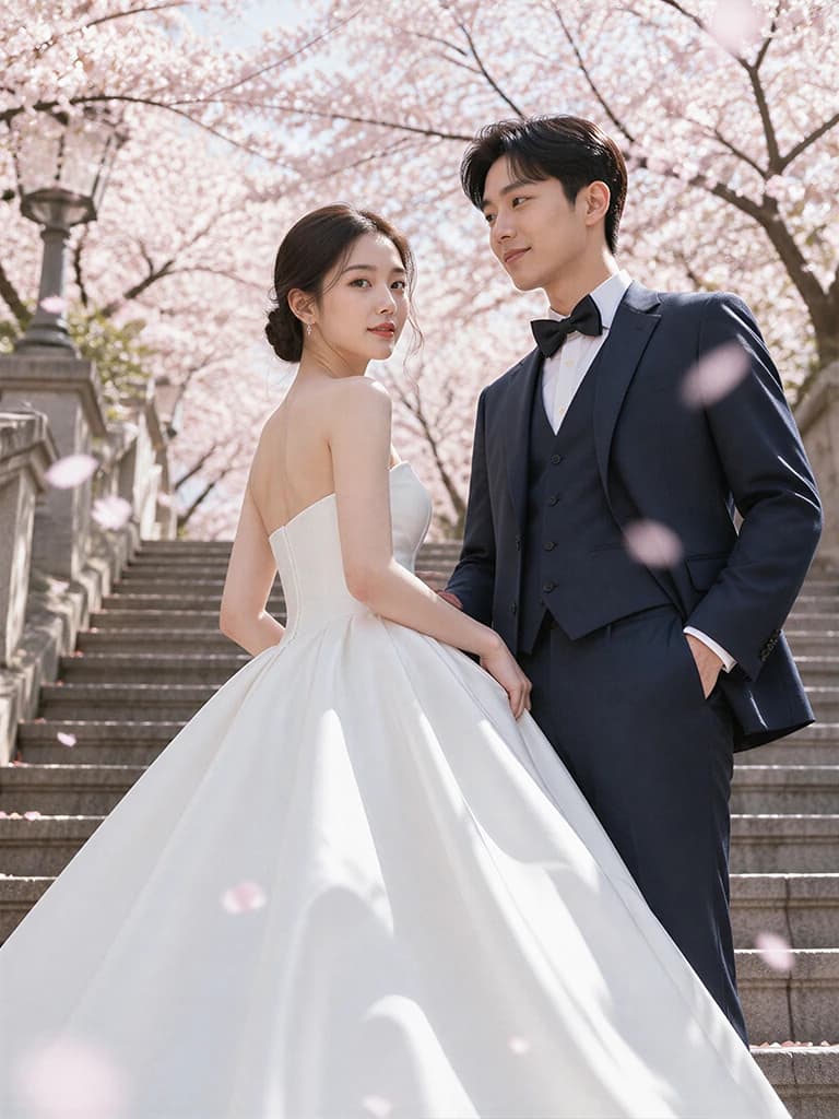 Aislin AI 婚紗照範例-戶外自然陽光